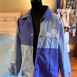 Odd Future Men's Two-Tone Blue Windbreaker